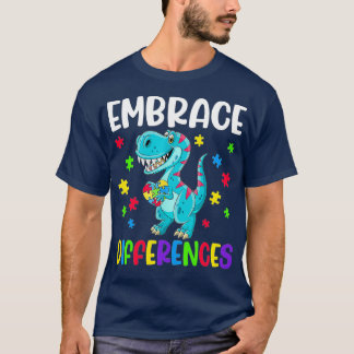 Camiseta Quebra-cabeça Dinossauro Piece Autismo Mês De Cons