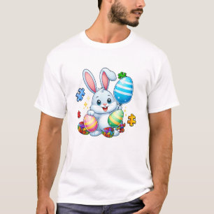 Camiseta Quebra-cabeça Divertido de Conscientização do Auti