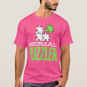 Camiseta Quebra-cabeça Divertido Quebra-cabeça Serial