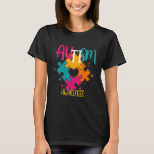 Camiseta Quebra-cabeça do Autismo Peças Autismo Família do 