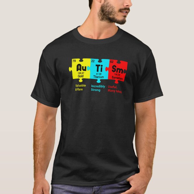 Camiseta Quebra-cabeça do Dia de Conscientização do Autismo (Frente)
