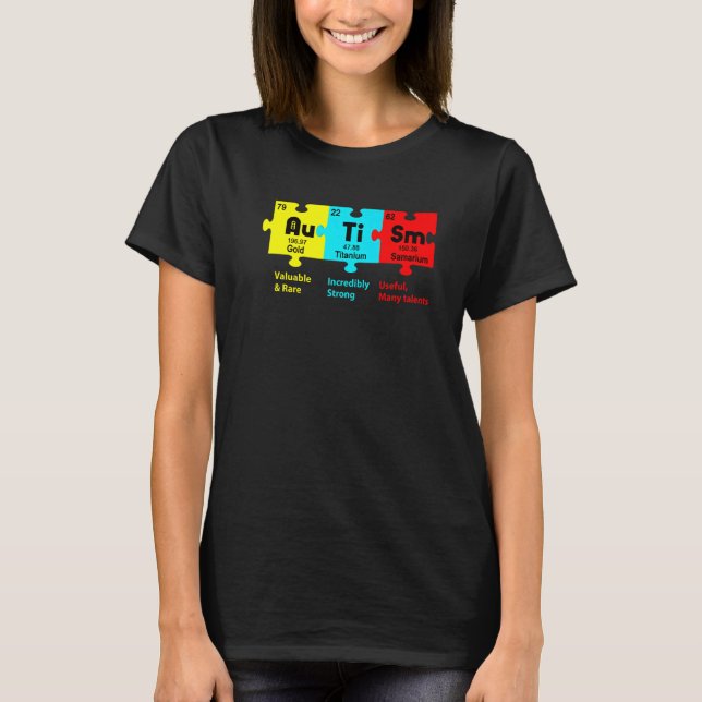 Camiseta Quebra-cabeça do Dia de Conscientização do Autismo (Frente)