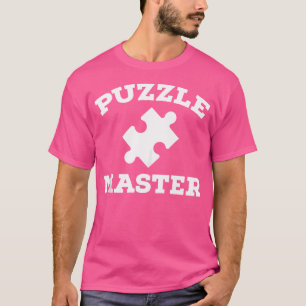 Camiseta Quebra-cabeça Engraçado Mestre Jigsee Quebra-cabeç