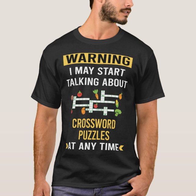 Camiseta Quebra-cabeça Engraçados de Aviso (Frente)