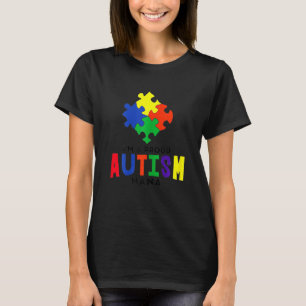 Camiseta Quebra-cabeça femininas Ordenam Autismo Autismo Na