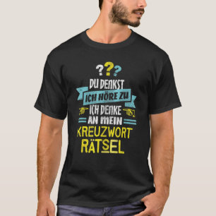 Camiseta Quebra-cabeça I Palavra Cruzada Para Nerd Quebra-c