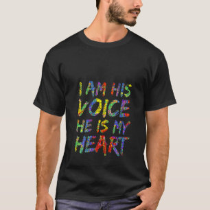 Camiseta Quebra-Cabeça Mãe de Autismo Feminina Eu Sou Sua V