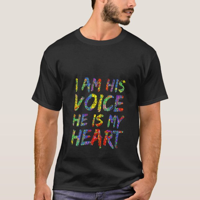 Camiseta Quebra-Cabeça Mãe de Autismo Feminina Eu Sou Sua V (Frente)
