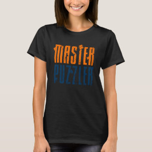 Camiseta Quebra-cabeça Mestre Quebra-cabeça Peça de Jogo Ji
