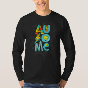 Camiseta Quebra-cabeça Piece Ausome Autismo Mãe Autismo Con