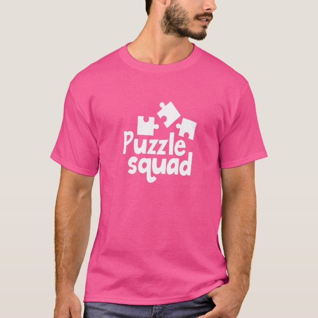 Camiseta Quebra-cabeça Squad Hobby Puzzler (Frente)