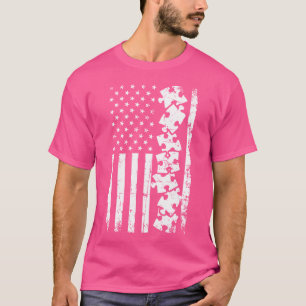 Camiseta Quebra-cabeça Usa