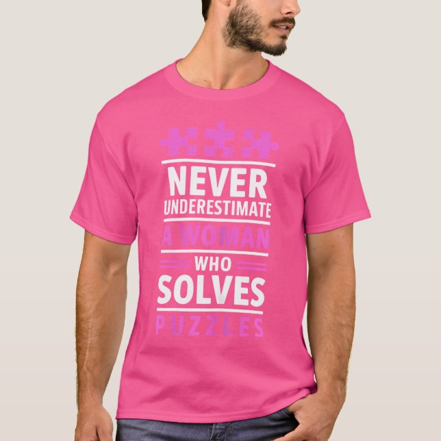 Camiseta Quebra-cabeças Engraçados Puzzler (Frente)