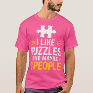 Camiseta Quebra-cabeças Engraçados Puzzler