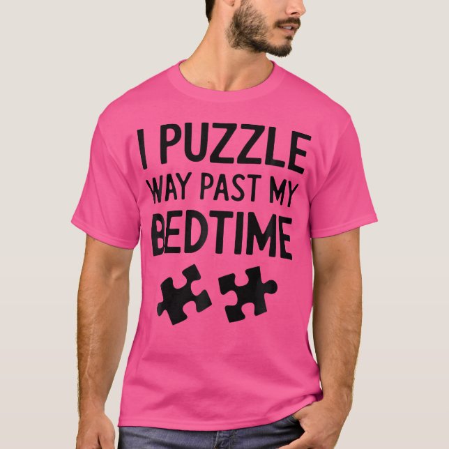 Camiseta Quebra-cabeças Engraçados Puzzler (Frente)
