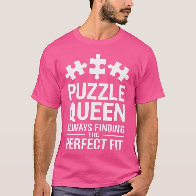 Camiseta Quebra-cabeças Engraçados Puzzler (Frente)