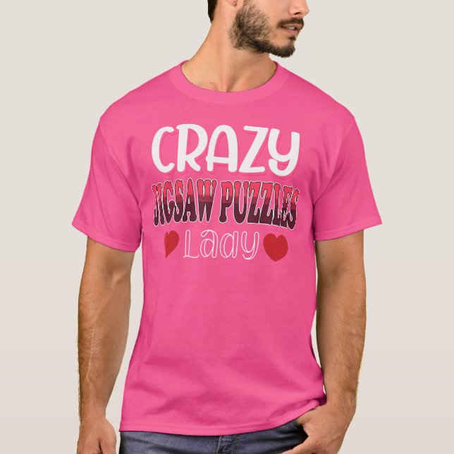 Camiseta Quebra-cabeças Loucos Senhora Mulheres (Frente)