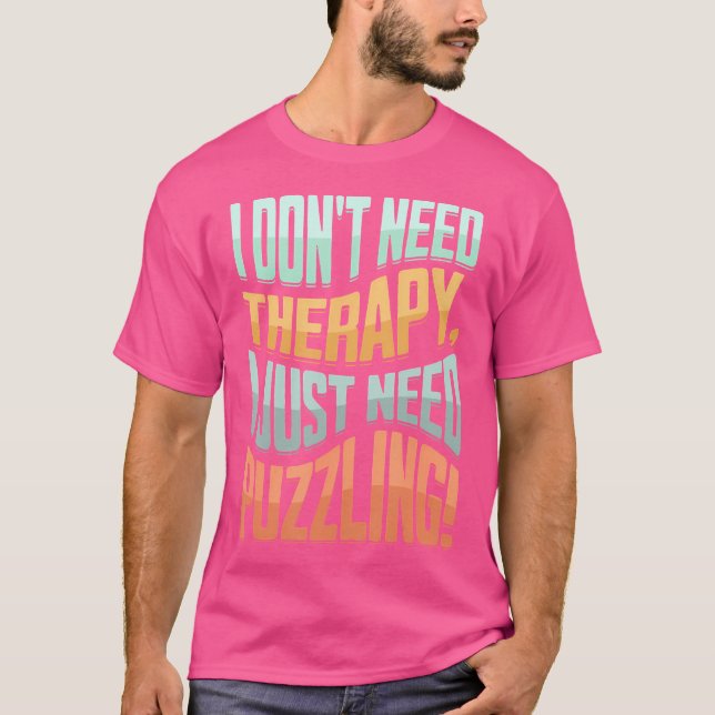 Camiseta Quebra-cabeças Peça de Quebra-cabeças Peças Resolv (Frente)