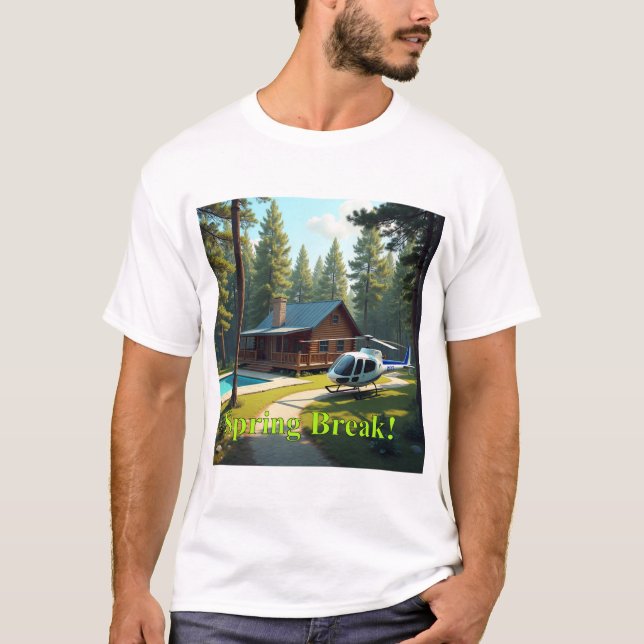Camiseta Quebra da primavera na floresta (Frente)