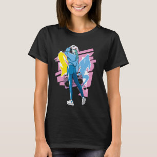 Camiseta Quebra de Grafite HipHop Girl DJ 90s da década de