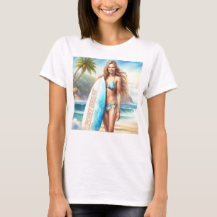 Camiseta Quebra de Ponto de Ação de Rapariga