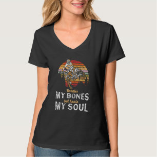 Camiseta Quebra Meus Ossos Mas Cura Minha Alma Grunge Moto