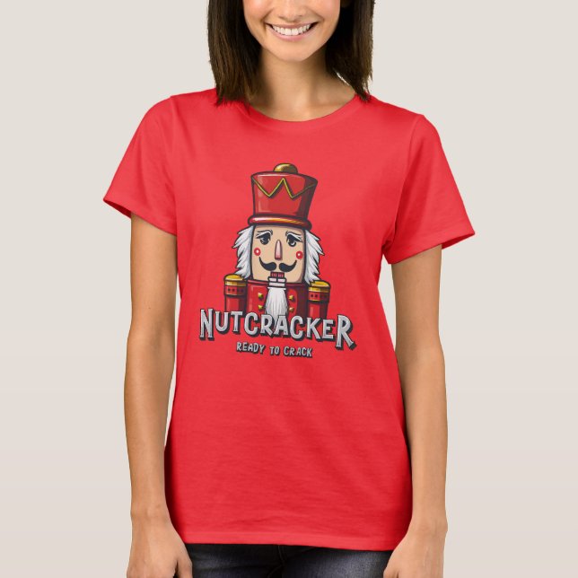 Camiseta Quebra-Nozes, Natal Pronto Para Estourar (Frente)