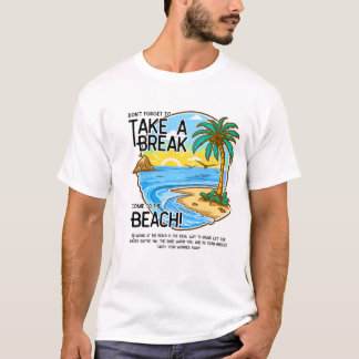 Camiseta Quebra Tropical de Praia - Relaxamento de Férias V