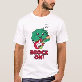 Camiseta Quebrado! Cartoon de brócolis bonito e punny