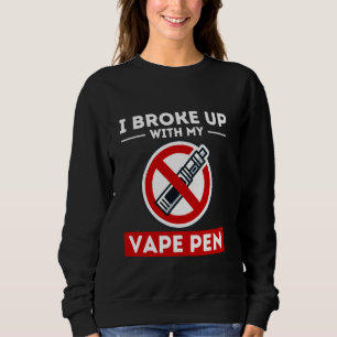 Camiseta Quebrado Com Caneta De Vape Sem Fumar Anti