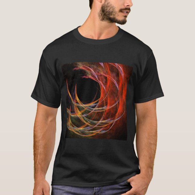 Camiseta Quebrando a Abstrato de Círculo (Frente)