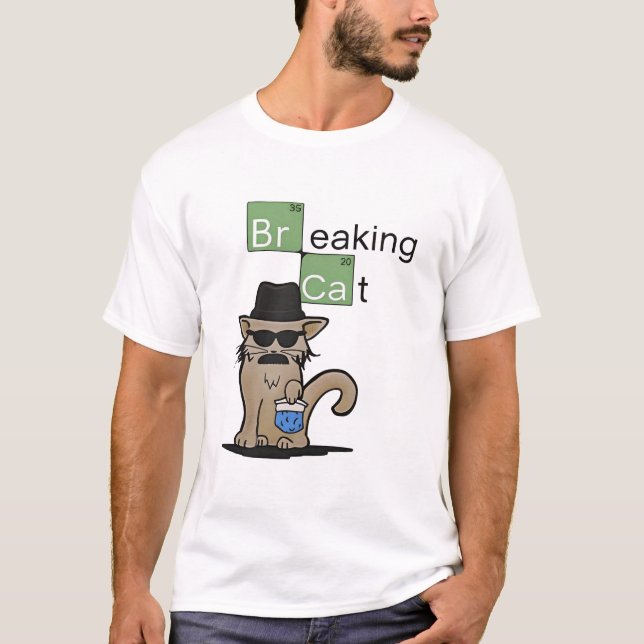 Camiseta Quebrando NOTÍCIAS DE GATO (Frente)