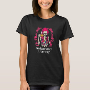 Camiseta Quebrando Notícias Eu Não Me Importo Com Humor Sar