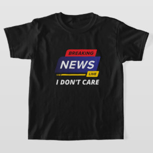 Camiseta Quebrando Notícias Não me imo Engraçado