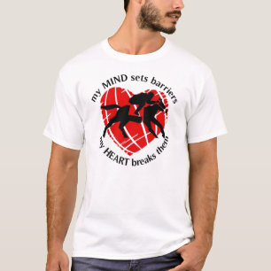 CAMISETA QUEBRANDO O PILOTO DE CAVALO DAS BARREIRAS