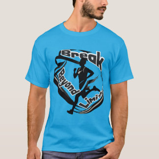 Camiseta Quebrar além dos limites motivacionais