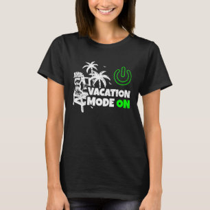 Camiseta Quebrar Modo De Férias No Comutador Da Cadeira Do