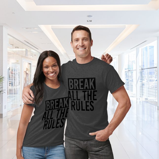 Camiseta Quebrar Todas as Regras (Criador carregado)