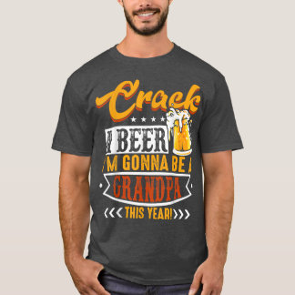 Camiseta Quebrar Uma Cerveja Eu Vou Ser Um Avô Este Ano Fun