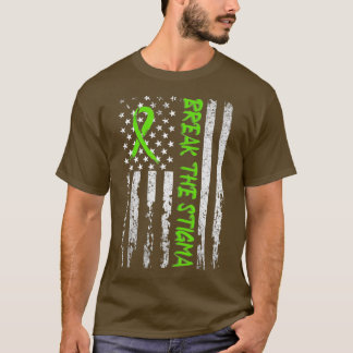 Camiseta Quebre A Consciência Mental Verde Do Estigma