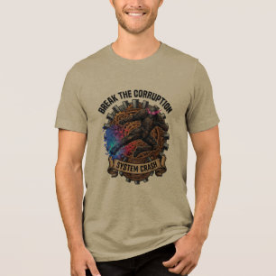 Camiseta Quebre o Sistema de Corrupção Crash