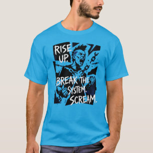 Camiseta Quebre o Sistema Punk Sem Correntes Sem Limites Re
