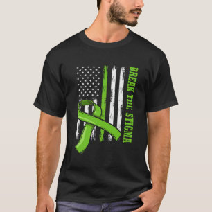 Camiseta Quebre O Stigma Americano Flag Mental Health Aware