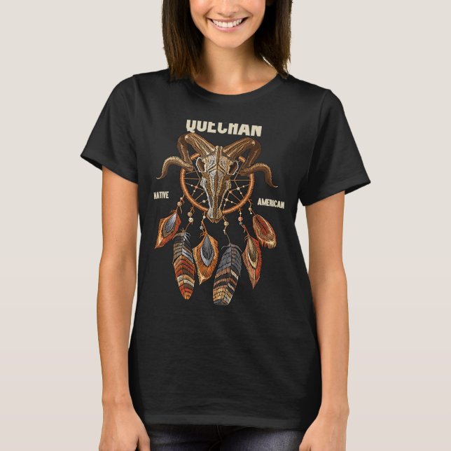 Camiseta Quechan American Tribe Ram Skull (Frente)