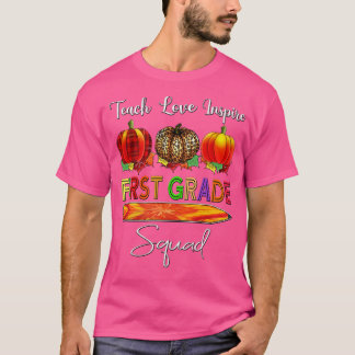 Camiseta Queda 1rua Teacher Squad Tie Dye Autumn Pumkin
