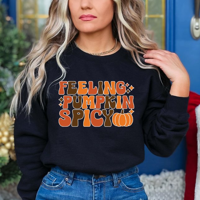 Camiseta Queda Ação de Graças Sentir Pumpkin Espicado Engra (Criador carregado)