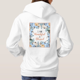 Camiseta Queda agradecida e abençoada, longa manga feminina