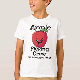 Camiseta Queda Autumn Correspondente à Família Apple Pictin