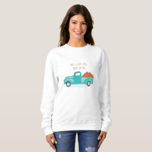 Camiseta Queda Colheita Vintage Blue Truck
