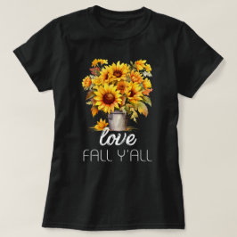 Camiseta Queda de amor Y all | Folhas de outono | Caiu
